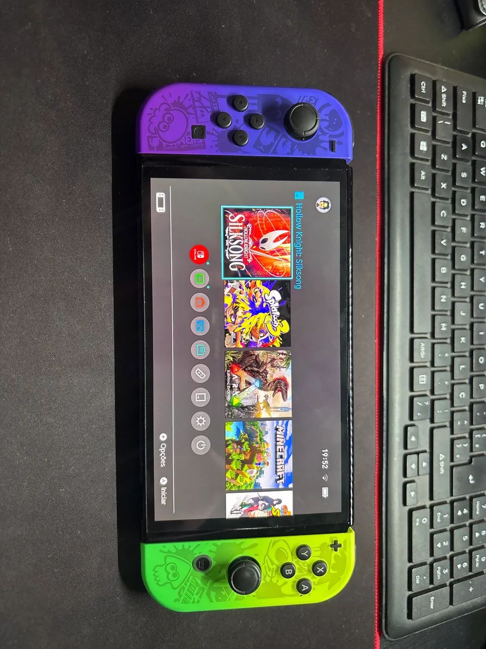 Nintendo Switch Oled edição Splatoon 3 + Jogo mídia física  - Foto 2
