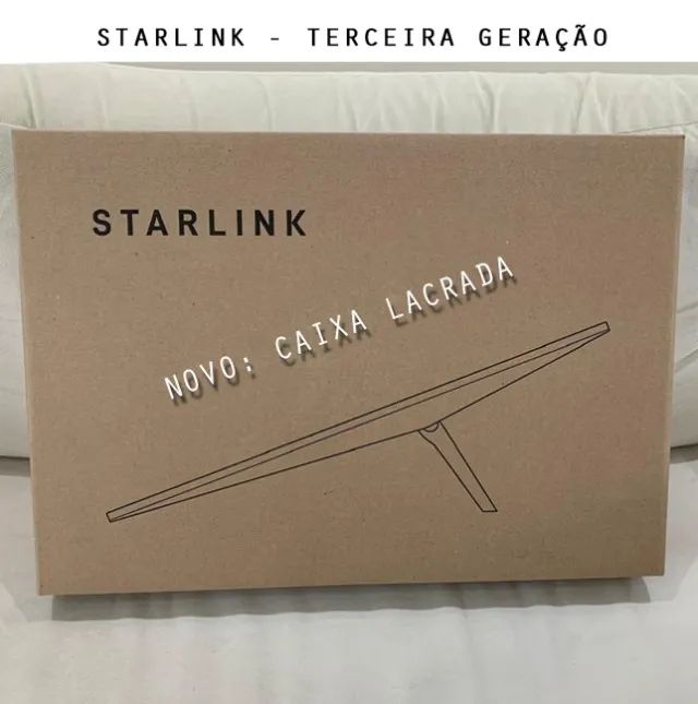 STARLINK - V4 - GERAÇÃO  3 - Internet via satélite - Alta velocidade