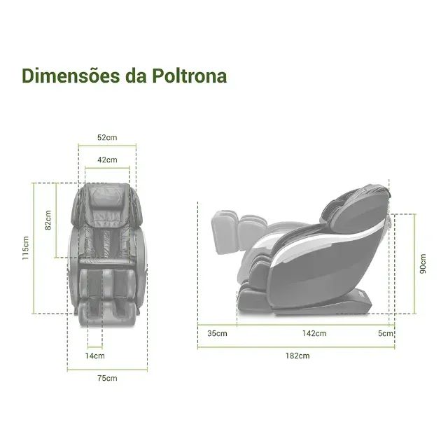 Poltrona de Massagem Paradise - Cor Preta - Foto 2