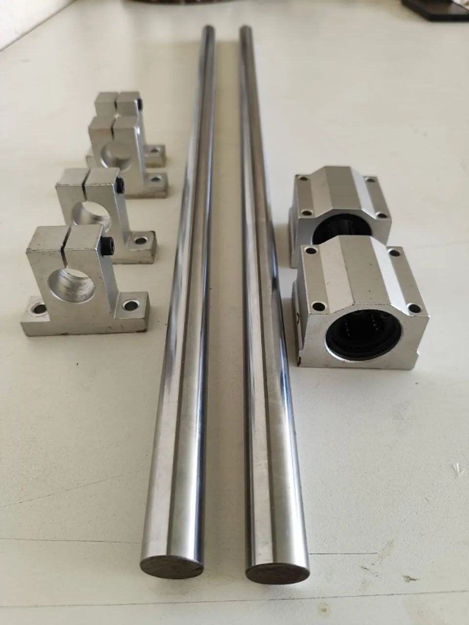 Kit Barra de aço com rolamento linear e suporte  - Foto 4