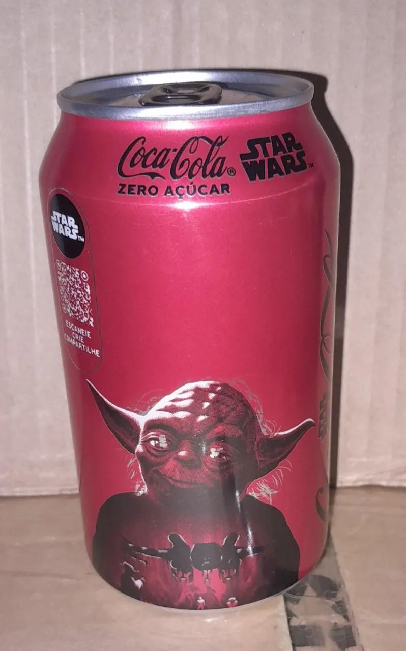 LATA DA COCA-COLA - star wars mestre yoda cheia