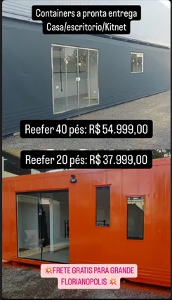 container 20 e 40 pés para casa, escritorio, deposito
