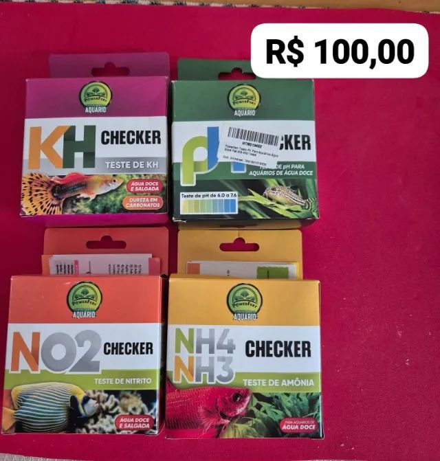 Kit de testes para aquário