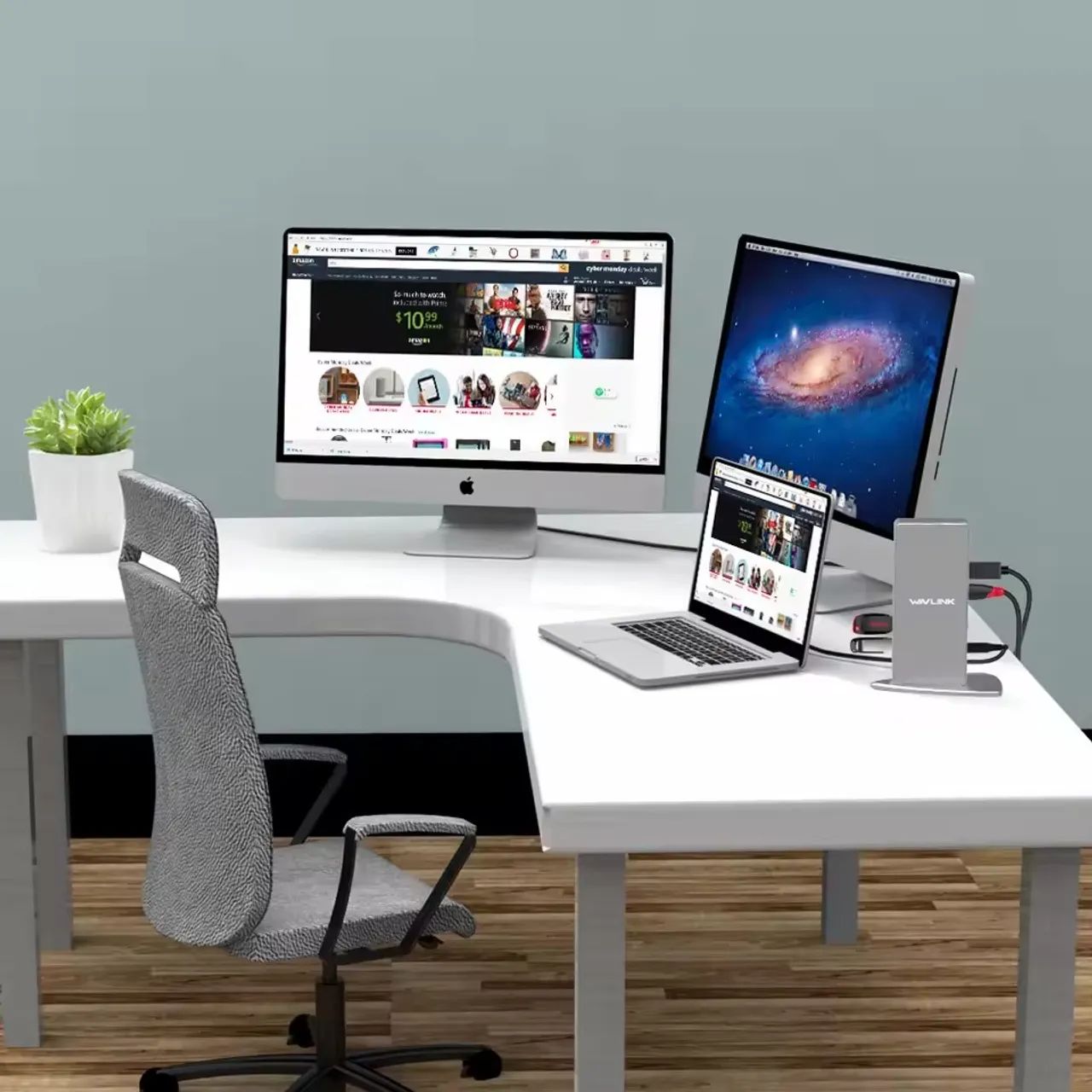 Docking Station Wavlink com DisplayLink para MacBook - Foto 3