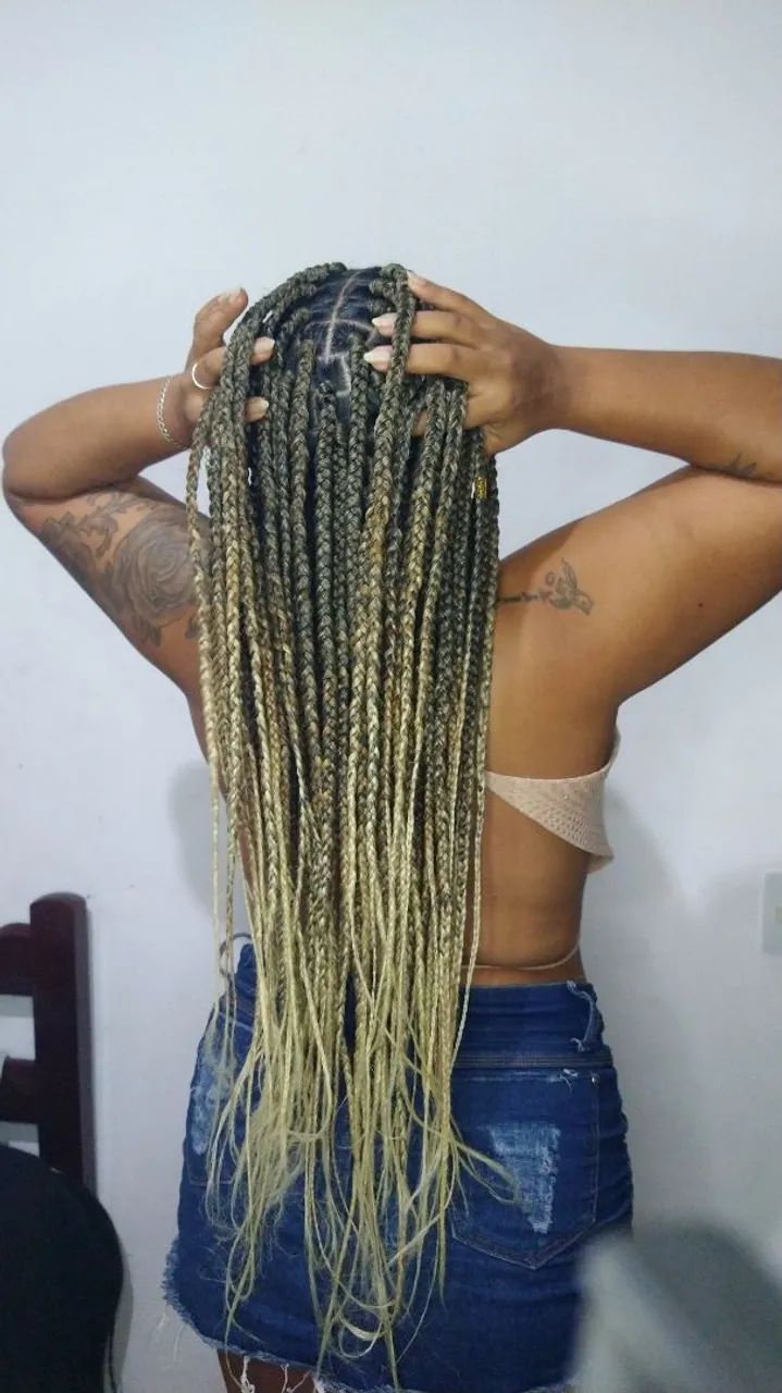 Tranças Box Braids Loiro Ombré Incríveis - Foto 2