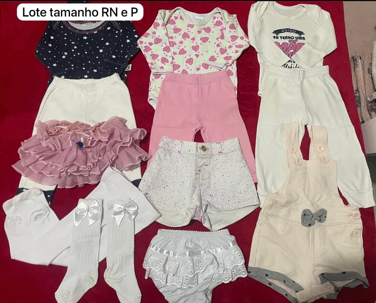 Lote de Roupinhas RN e P - Menina