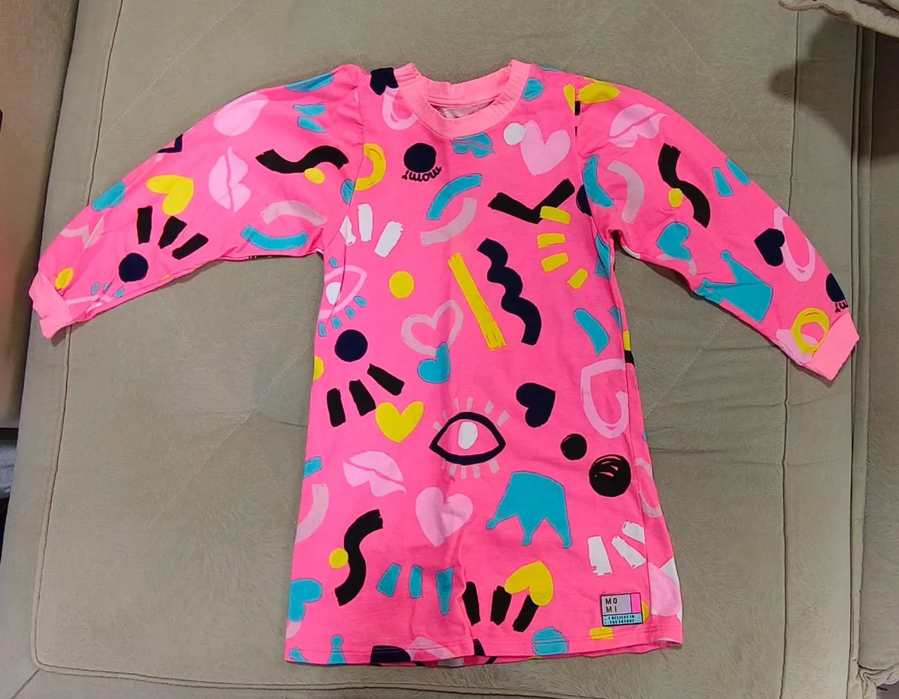 Blusa manga longa Infantil - estilo vestido 