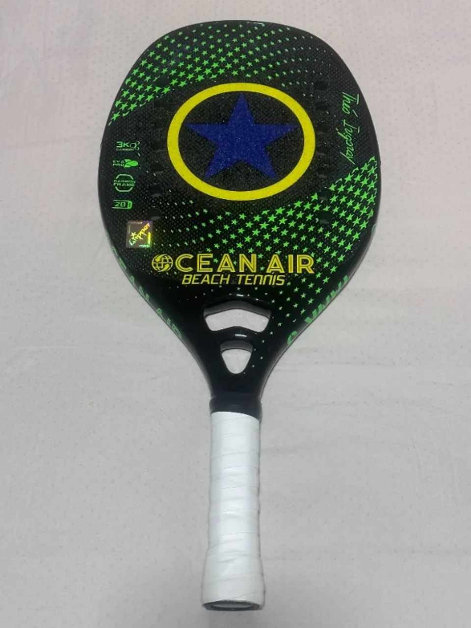 Raquete Beach Tennis Ocean Air Tank 3 Carbono 3K Case Original