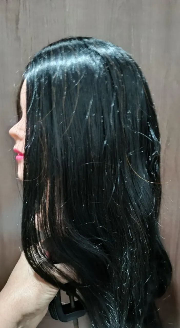 Manequim de cabelo feminino para treino - Foto 2