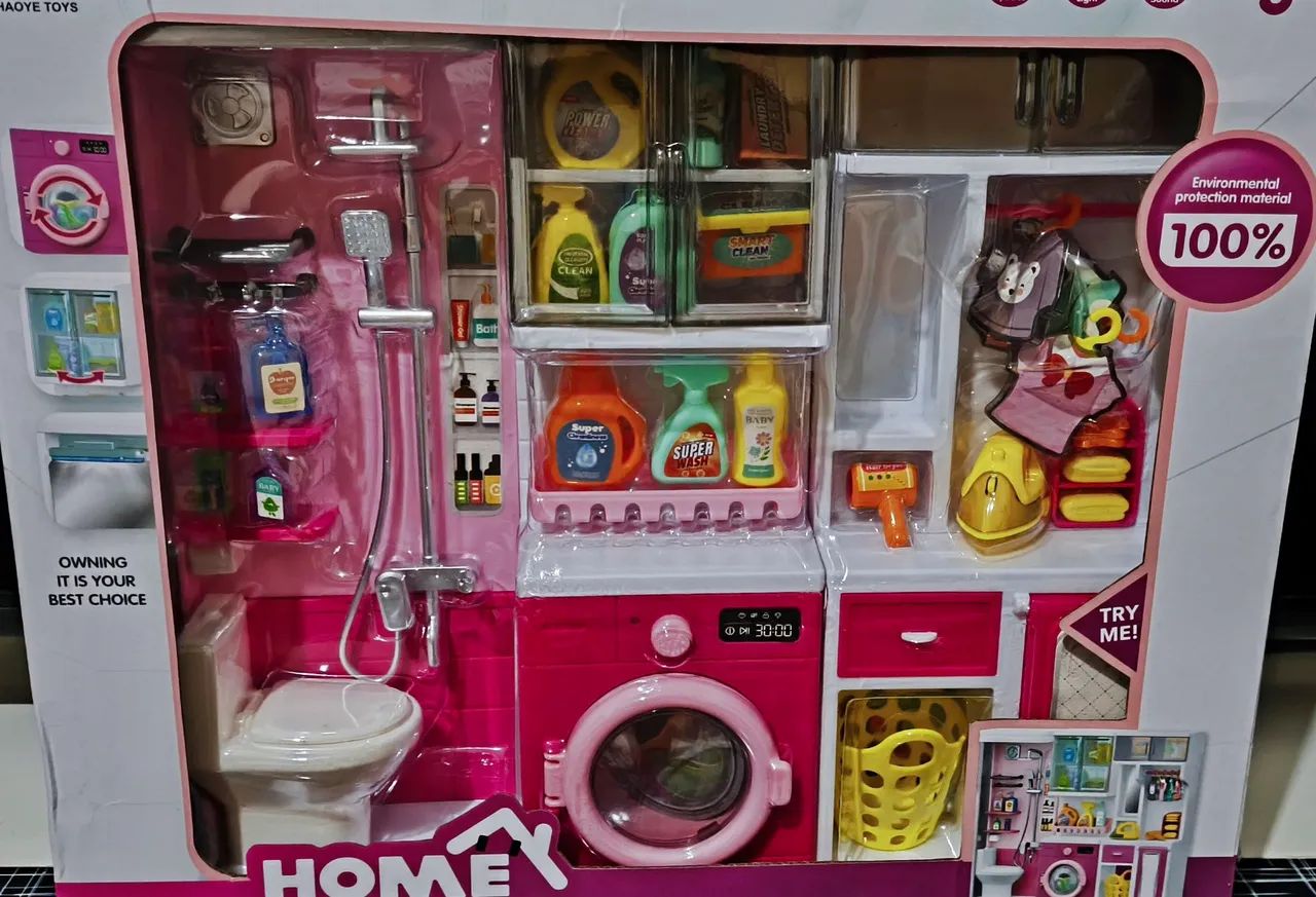 Banheiro e Lavanderia casinha para Barbie - Foto 4