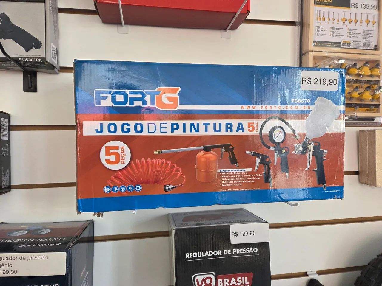 Jogo de Pintura Pneumática Novo - Foto 2