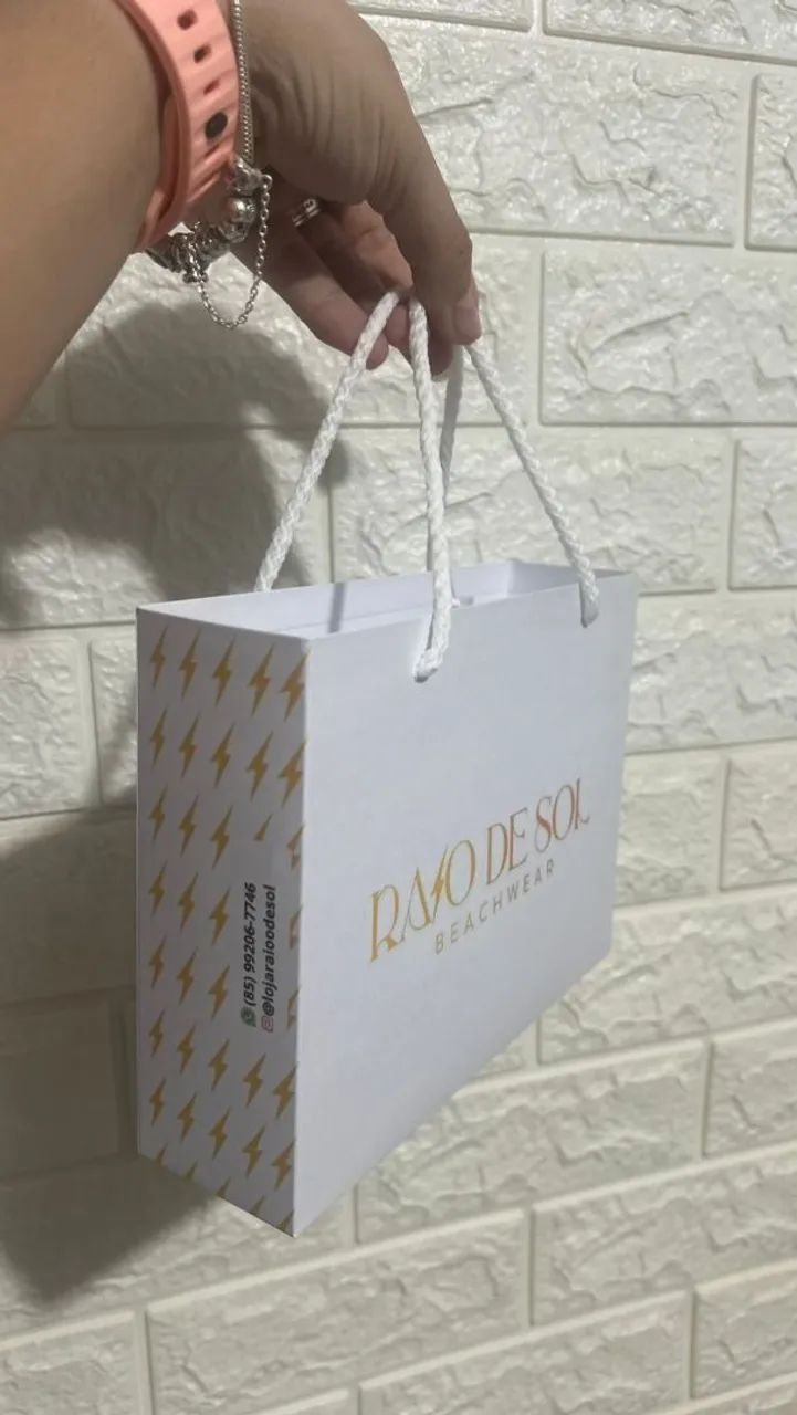 Sacolas personalizada com sua logo marca  - Foto 2