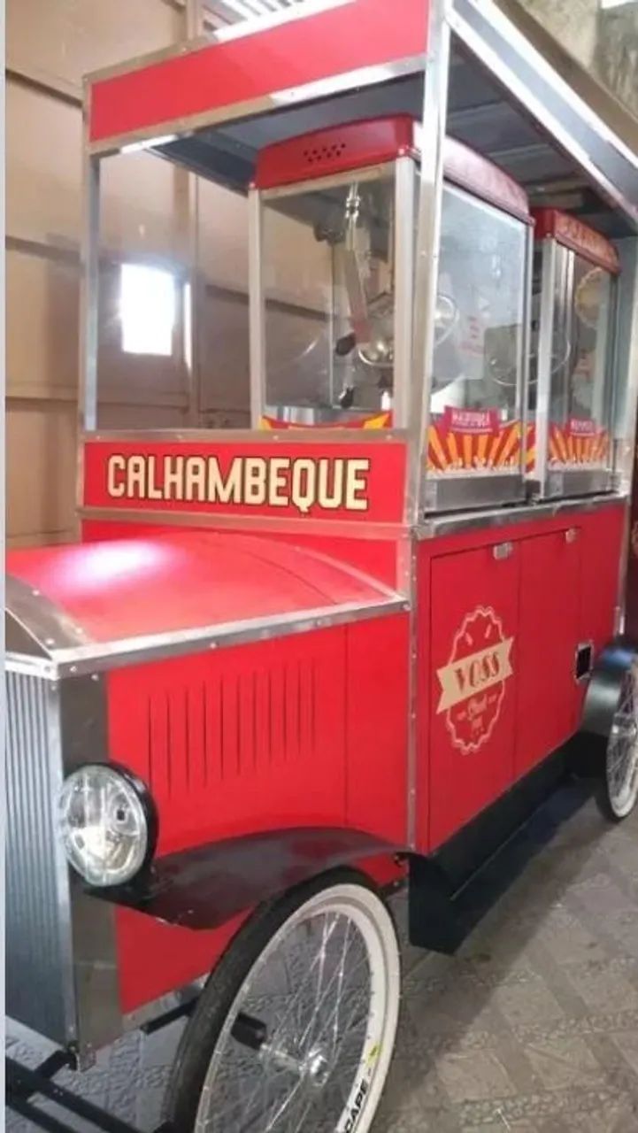 Carrinho de pipoca e muitos outros açaí, churrasco fábrica idealmaq