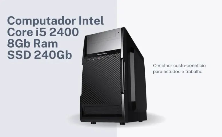 Computador Intel Core i5 - 8Gb Ram - SSD 240Gb -Ideal para Trabalho e Estudos Loja Coimbra - Foto 2