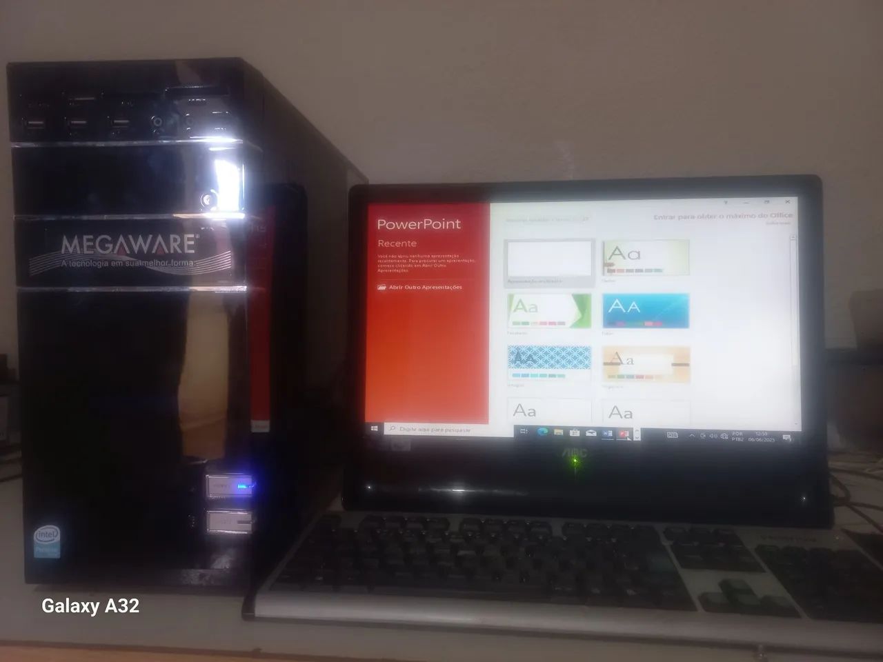 Computador completo 4GB RAM DDR3 500GB HD TELA 19P polegadas ...