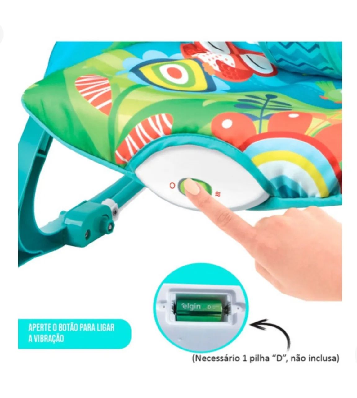 Cadeira de Balanço musical para Bebê. - Foto 2