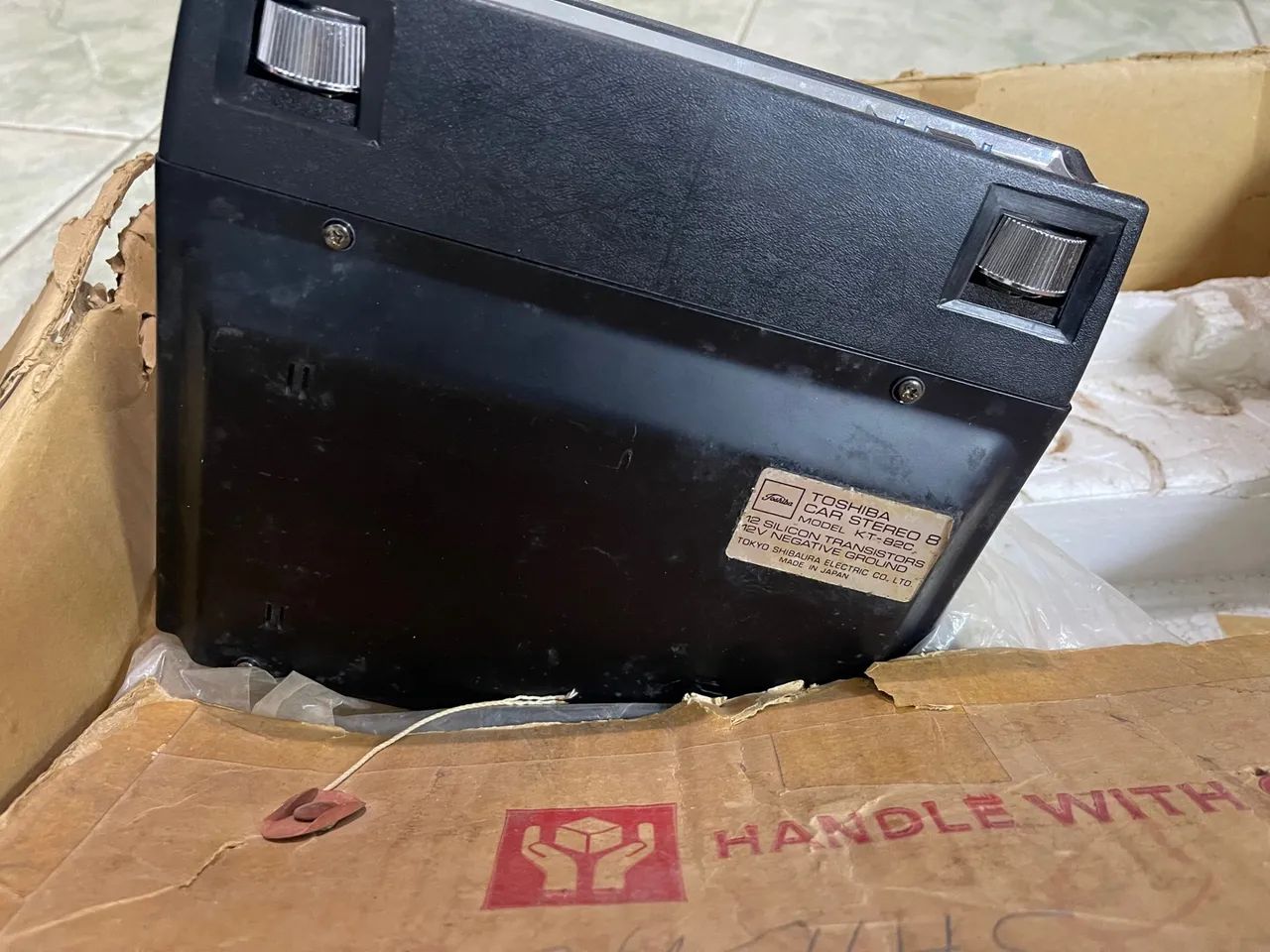Toca fitas antigo de cartucho Toshiba kt-82c novo sem uso raríssimo  - Foto 4