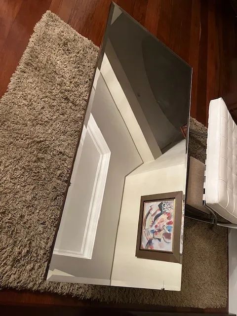 MESA DE CENTRO COM ESPELHO BISOTADO - Foto 3