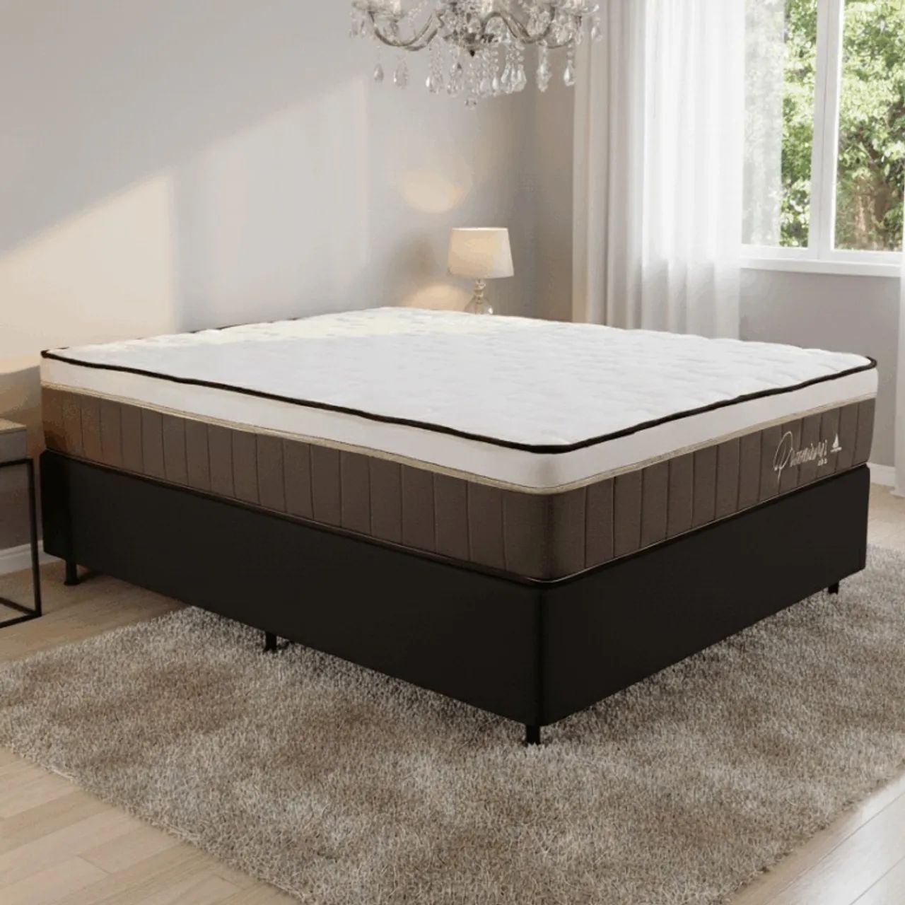 Colchão Casal Rondopremium Plus D33 + Base Box tt765 - Foto 2