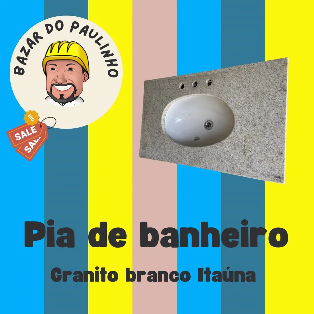 Cuba de granito para banheiro