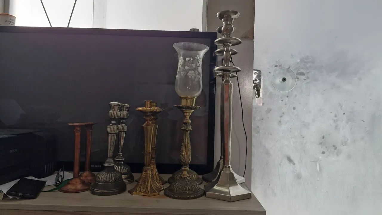 05 pares de castiçais  - Foto 4