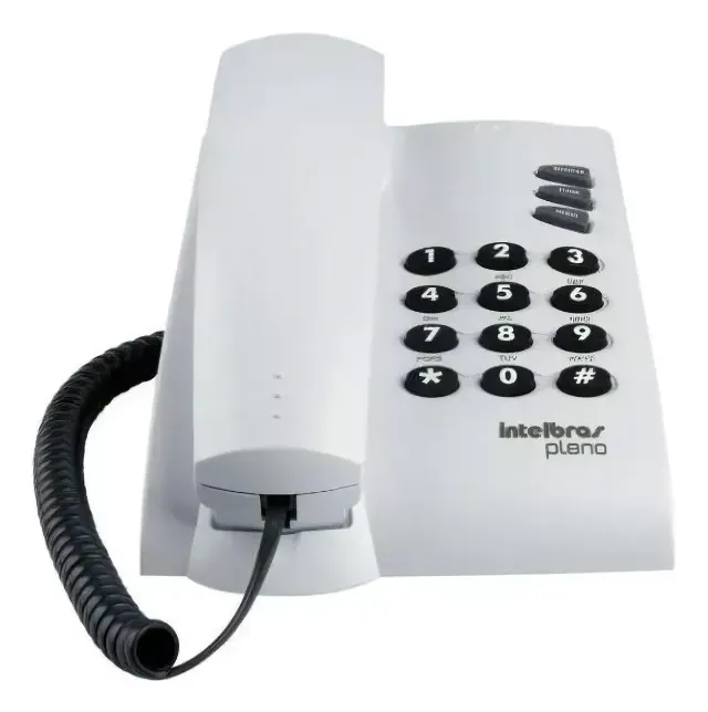 Telefone com fio Pleno Preto Intelbras