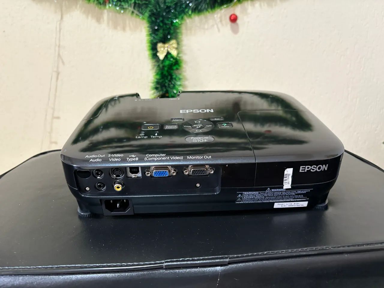 Projetor E Data Show Epson Powerlite S10+ Preto 64396663332995121