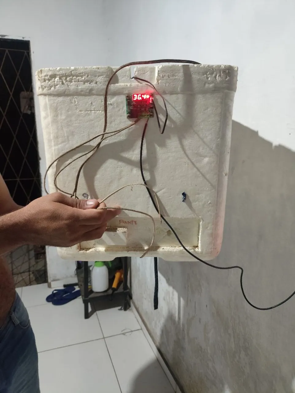 Incubadora de ovos caseira - controle de temperatura