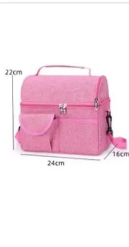 Bolsa térmica para lancheira rosa