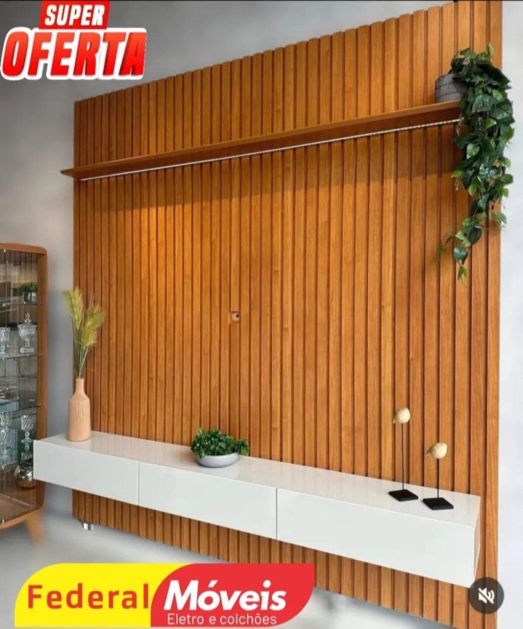 Painel Suspenso para TV - Estilo e Funcionalidade