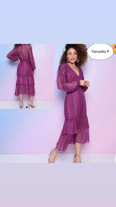 Vestido Rosa - Tamanho M - Novo - Foto 2