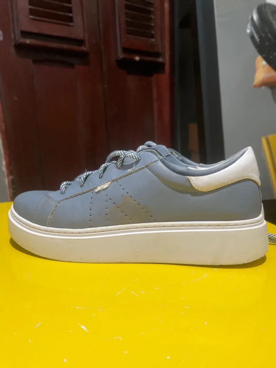 Tênis Casual Cinza Tamanho 39 - Foto 3