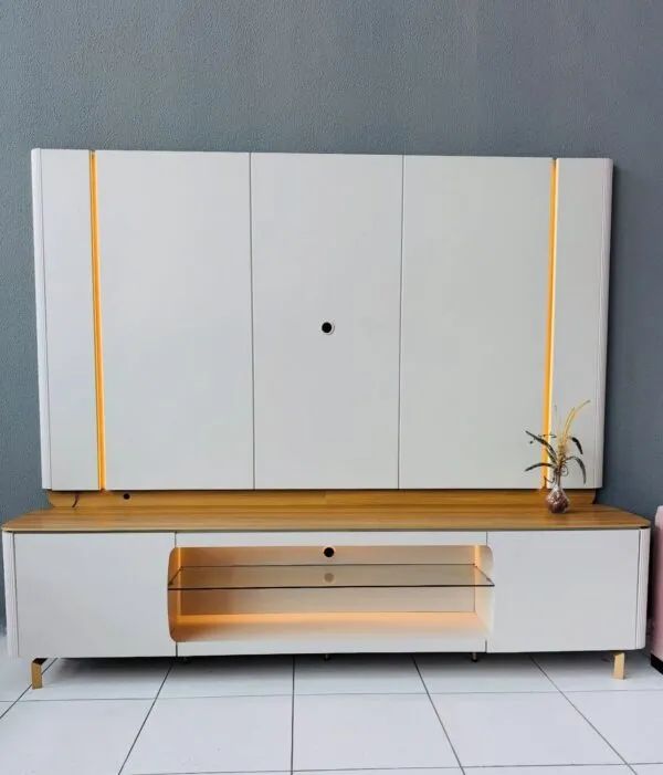 Painel + Rack Santorini 2,40m - Pronta Entrega! - Foto 5