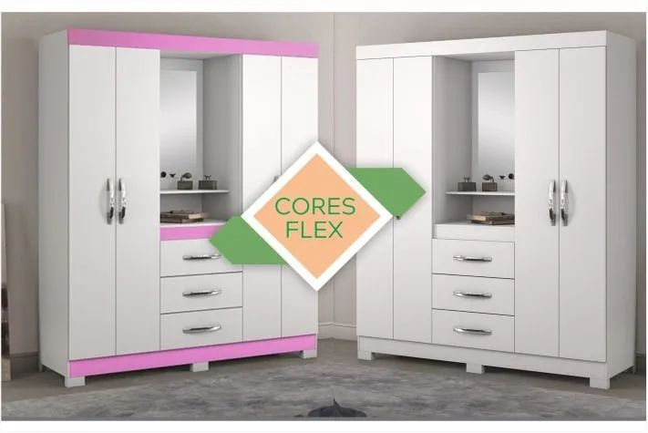 Guarda-Roupa Moderno com Cores Flexíveis!! 15sr6
