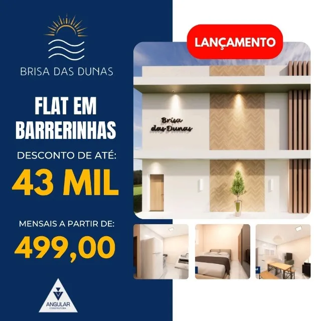 Flats em barreirinhas com area de lazer completa