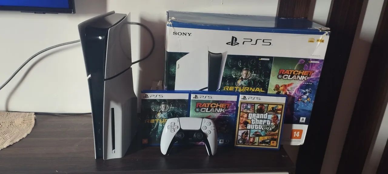 Playstation 5 Novo + monitor 165hz, caixa e nota fiscal, garantia até julho. - Foto 4