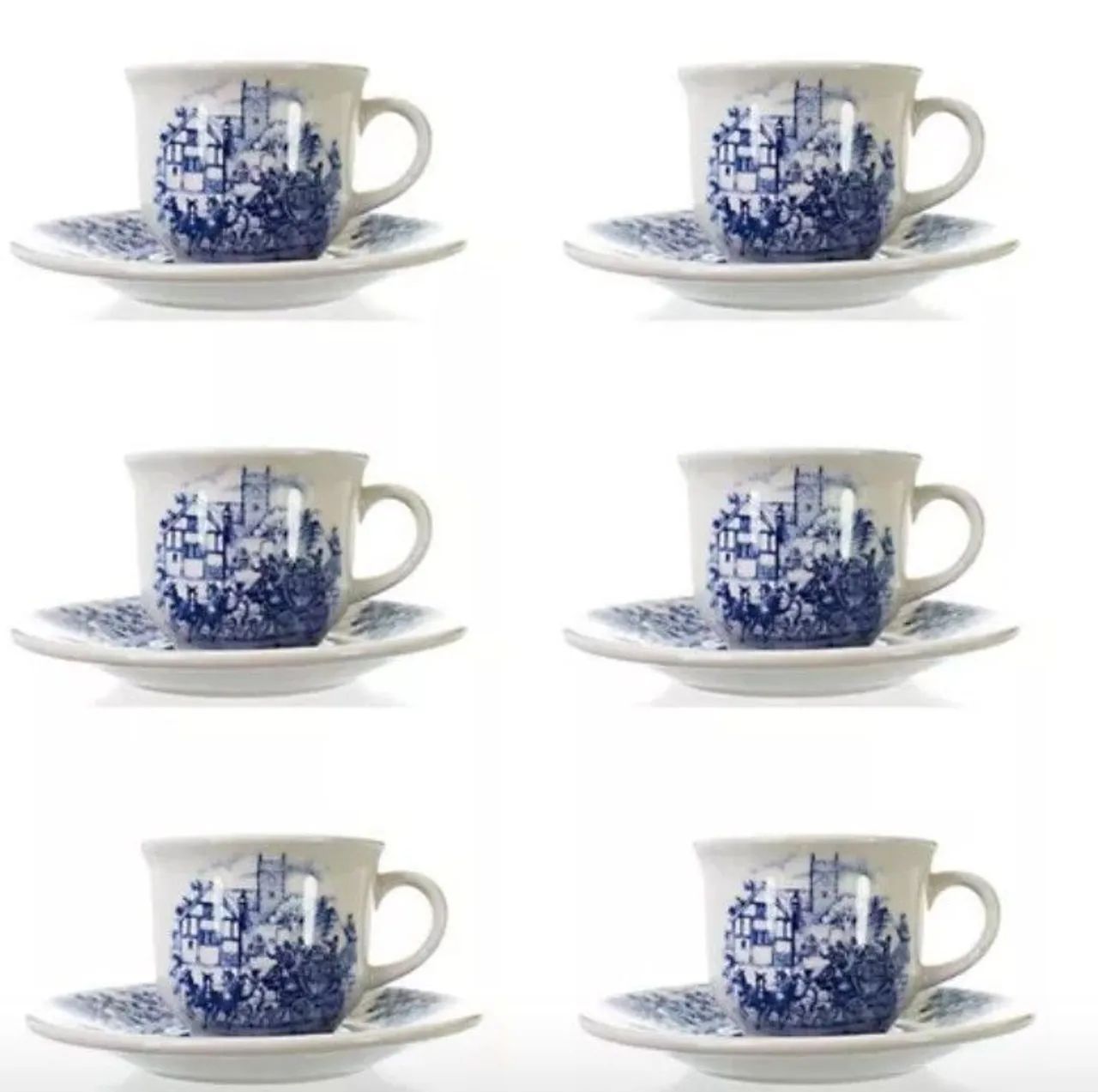 6 Xícaras Para Café Cena Inglesa Biona - Foto 6