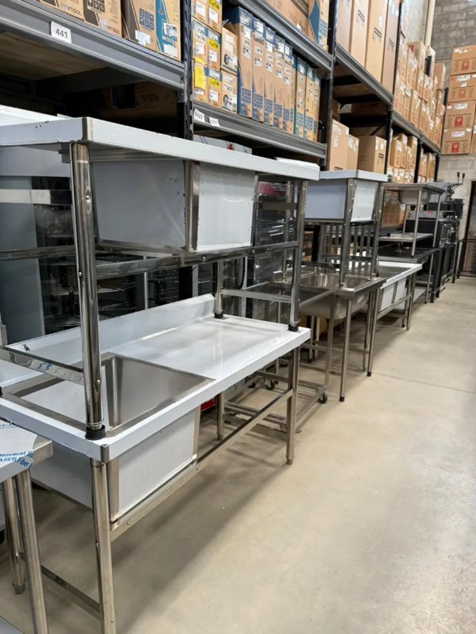MESA INOX 1200X600X850 COM SUBMESA - URUMAX - Foto 5