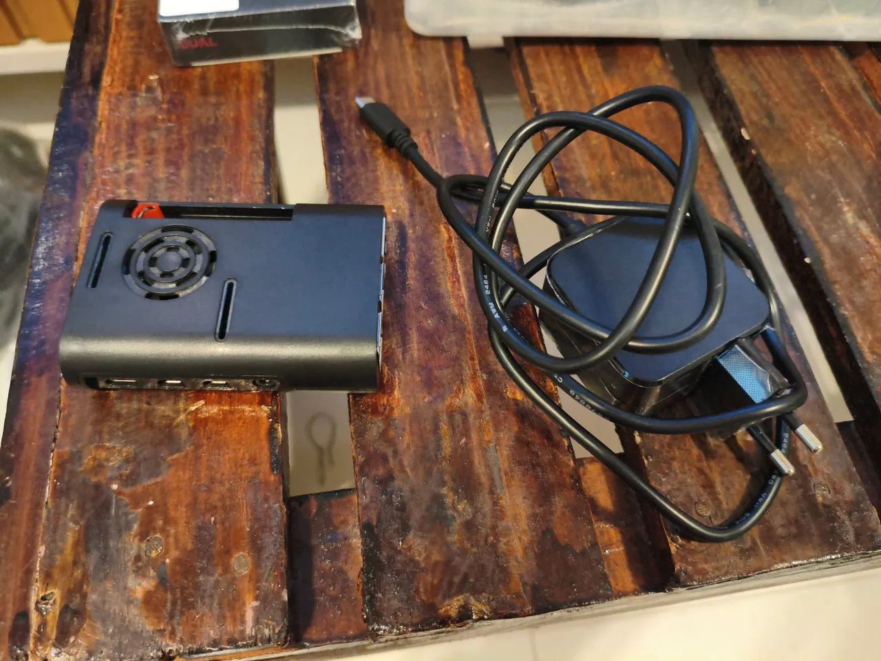 Raspberry pi4 4GB + CASE + FONTE BOA + MICROSD64GB