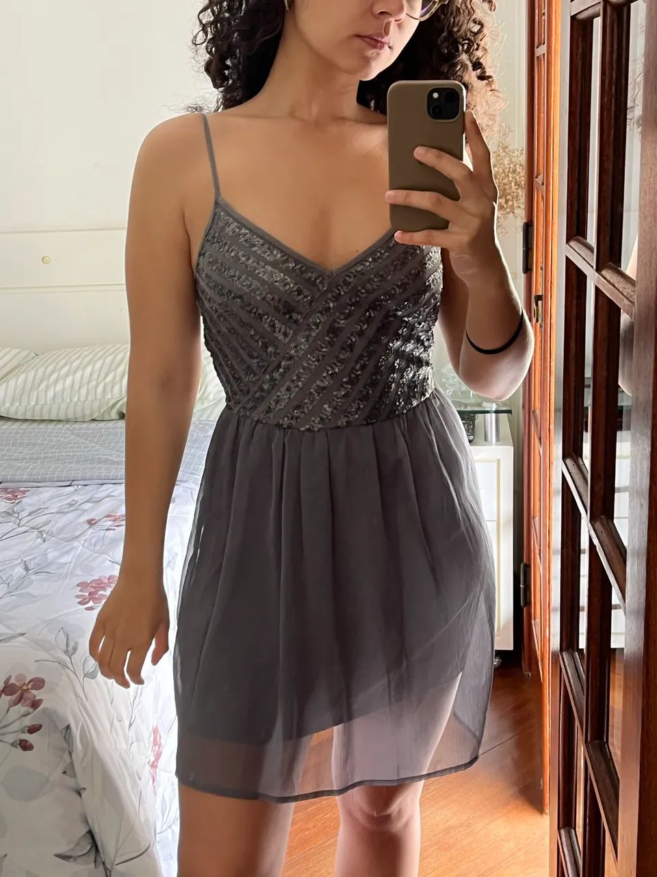 Vestido Cinza Hollister