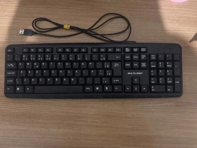 Teclado Multilaser USB ABNT2 com Fio - Funcionando Perfeitamente