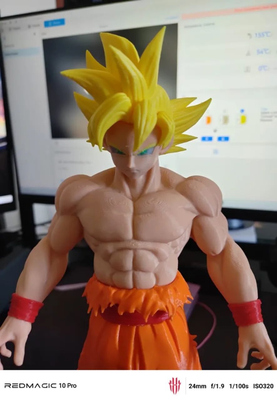 action figure goku 3d 30cm - Foto 4