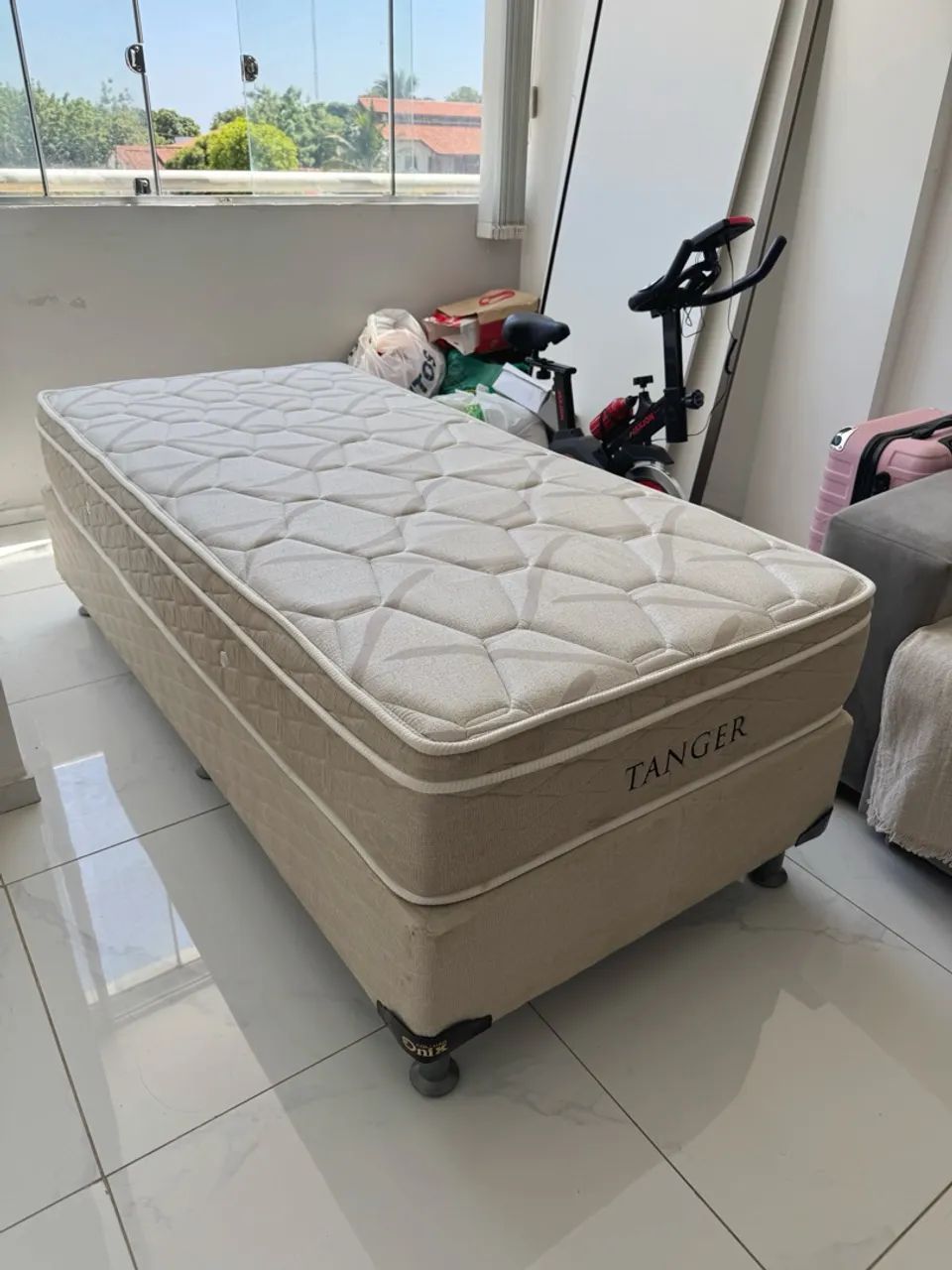 Cama Box Solteiro Onix Tanger - Semi-nova e Completa.  - Foto 2