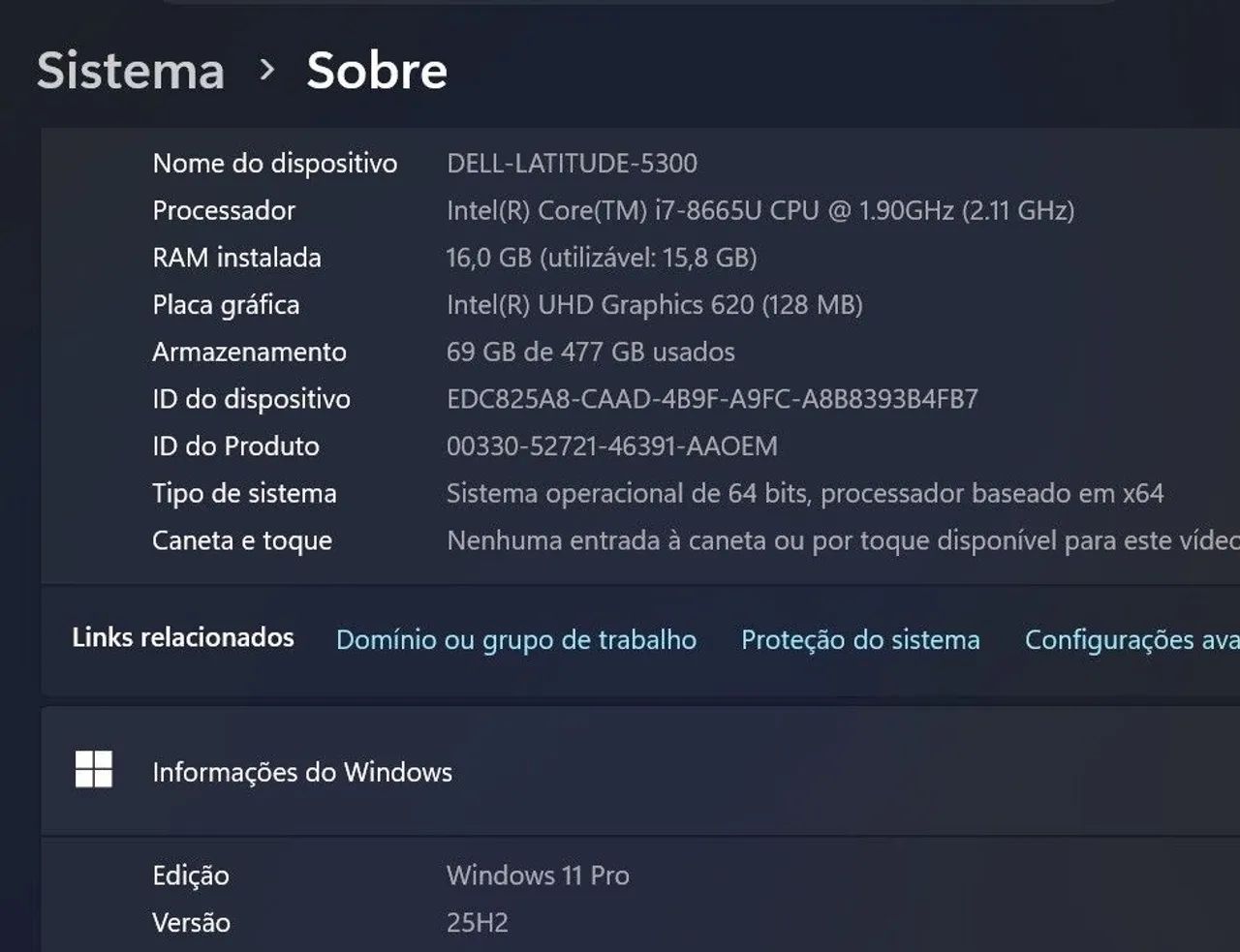 Notebook DELL i7/ 16GB/ NVME - Foto 5