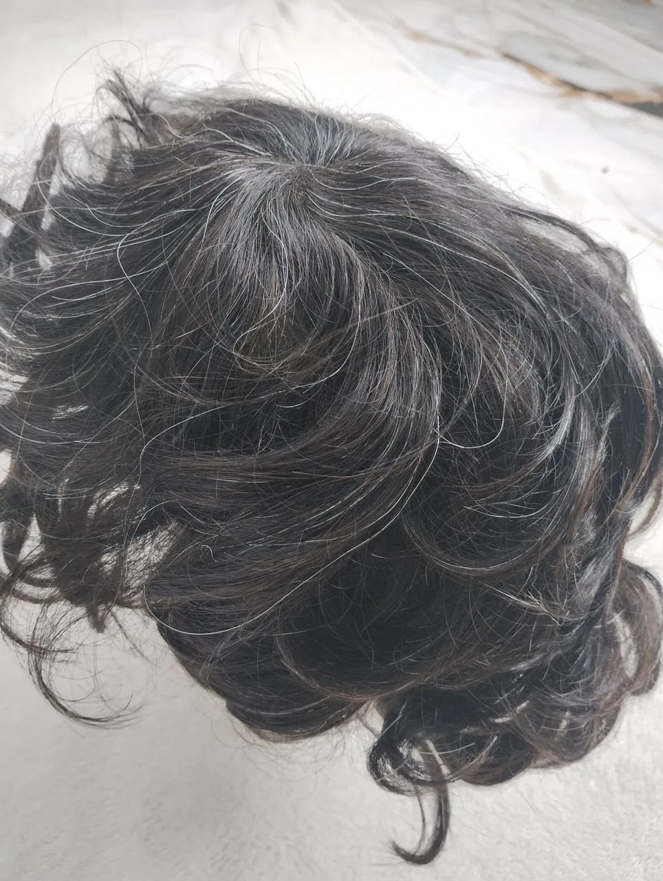 Prótese Capilar em Micropele nó Imperceptível 30%Grisalho - Foto 4