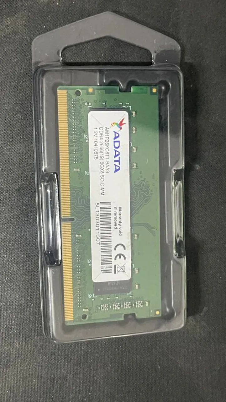 Memória ddr4 8gb para notebook 