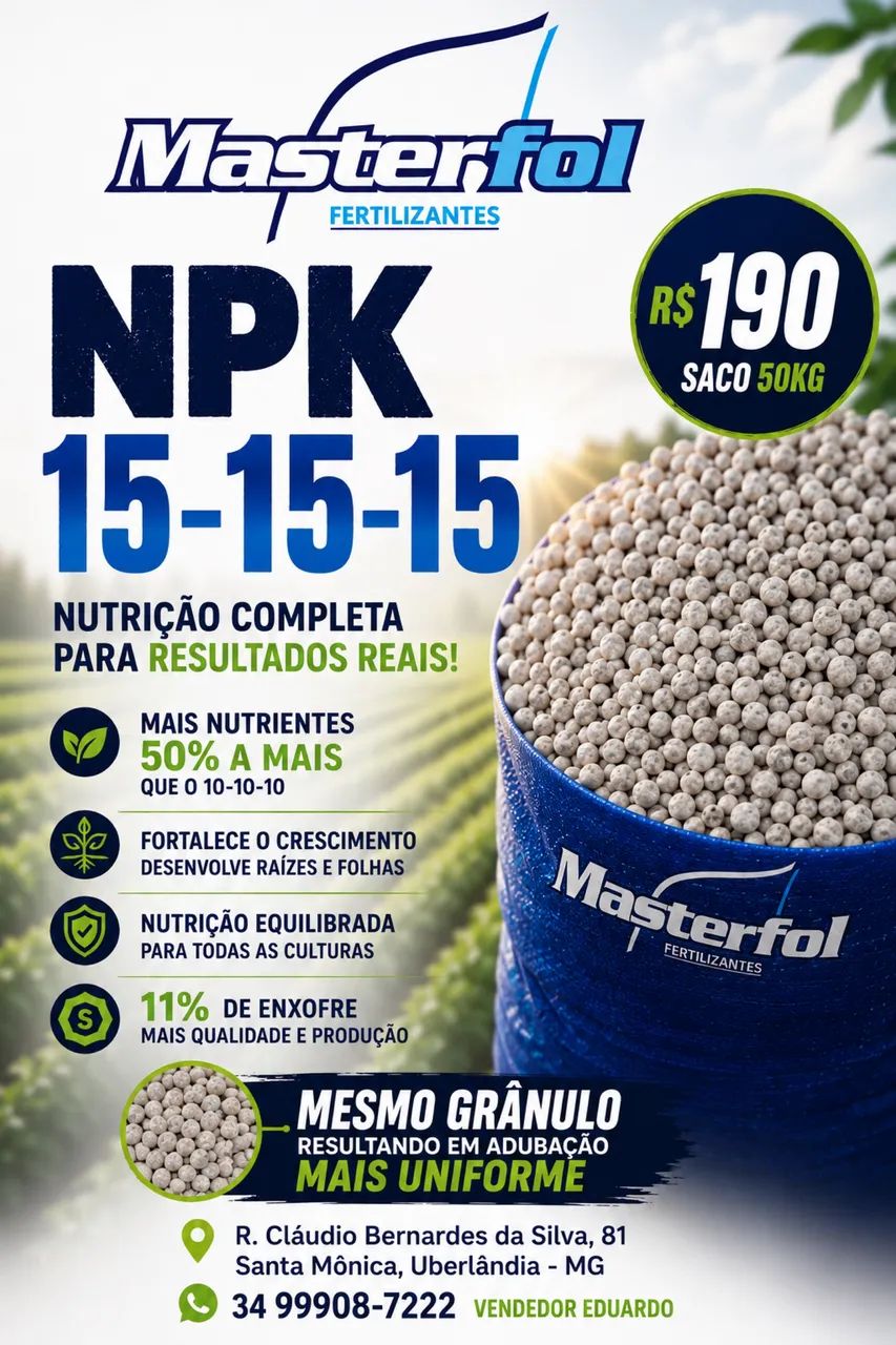 Adubo 15 15 15 