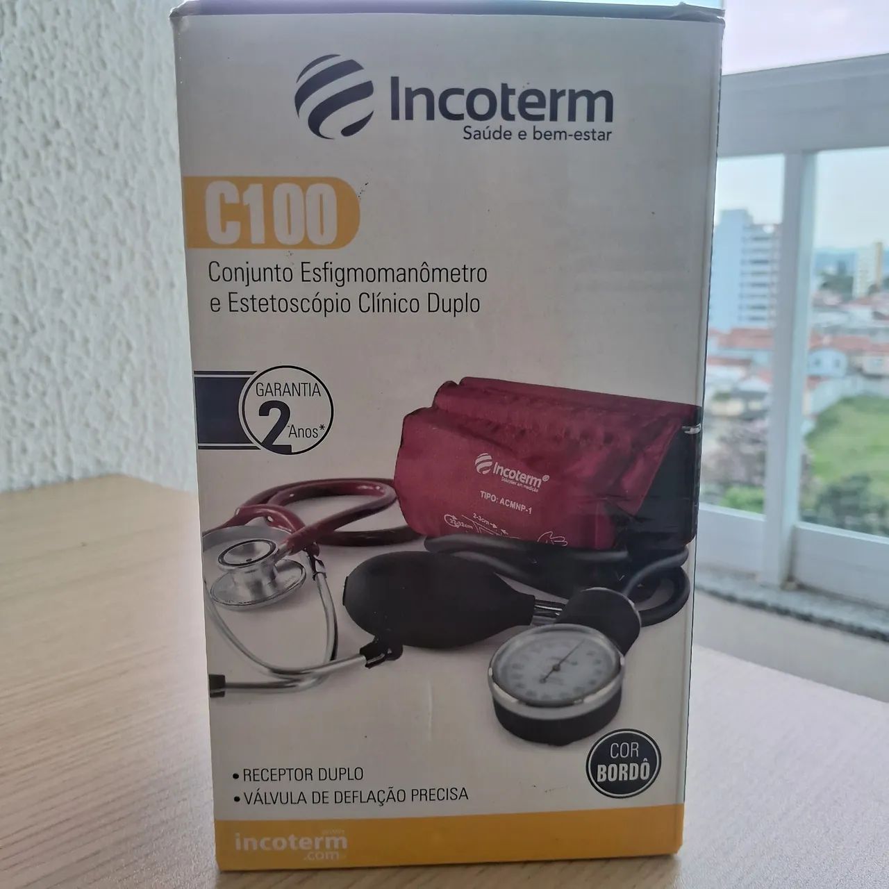 CONJUNTO ESFIGMOMANÔMETRO E ESTETOSCÓPIO CLÍNICO DUPLO