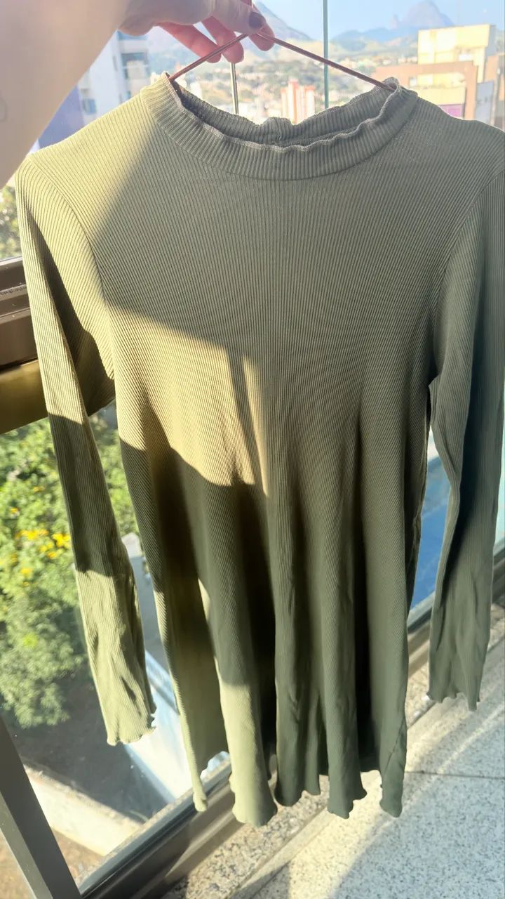 Vestido verde Cantão Tamanho P - Foto 2