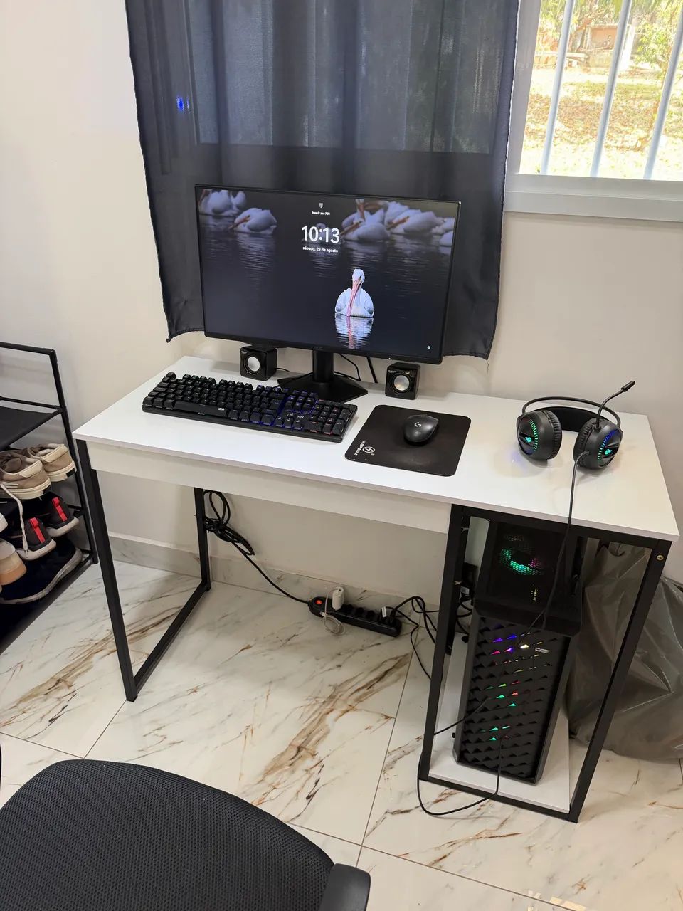 Pc Gamer Completo + Mesa Nova + Cadeira Ergonomica